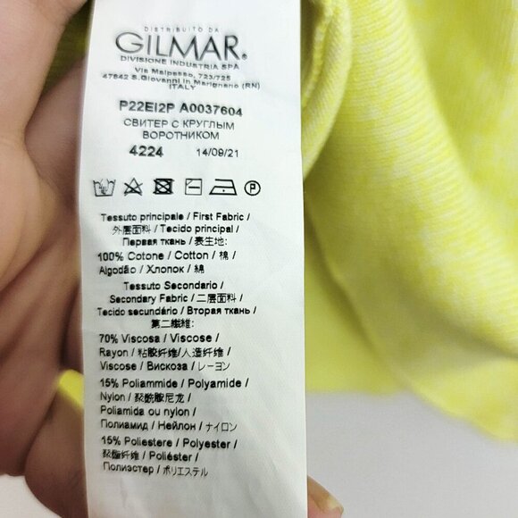 Iceberg History Peanuts Collection 2022 Intarsia Lucy Sweater in Yellow Small - Picture 12 of 13